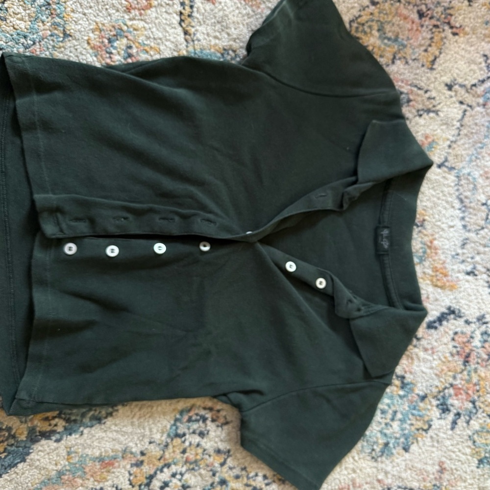 Brandy Melville Dark Green Knit Top